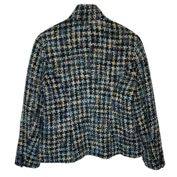 Coldwater Creek Wool Blend Tweed Single Breasted Jacket size Small - Picture 3 of 5